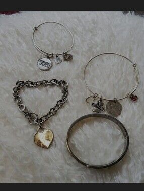 Alex and Ani bracelet and bundle of charm bracelets